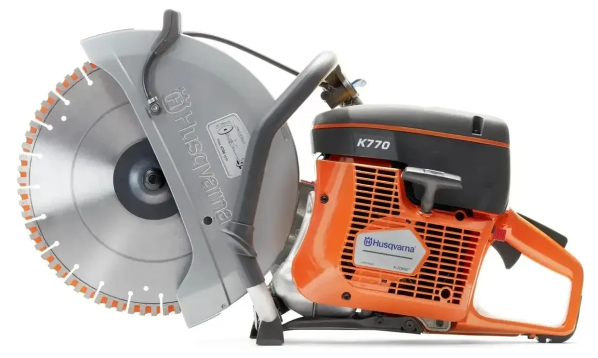 Cortadora de parede a gasolina Husqvarna com disco diamantado